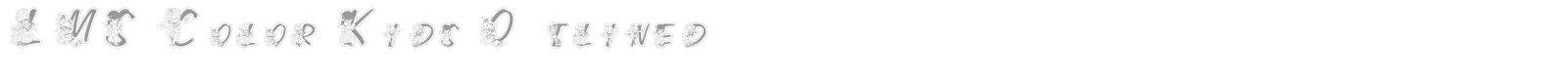 LMS Color Kids font preview